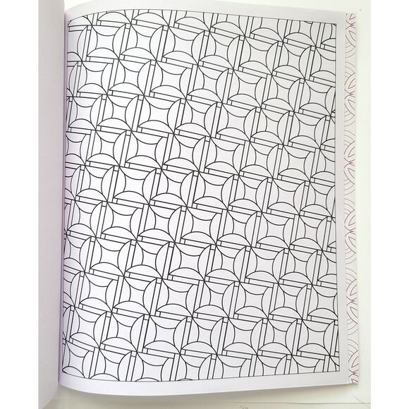 Coloring Book Design Art Scholastic Geometric Symmetric Like New Children Adults - Picture 9 of 11